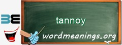 WordMeaning blackboard for tannoy